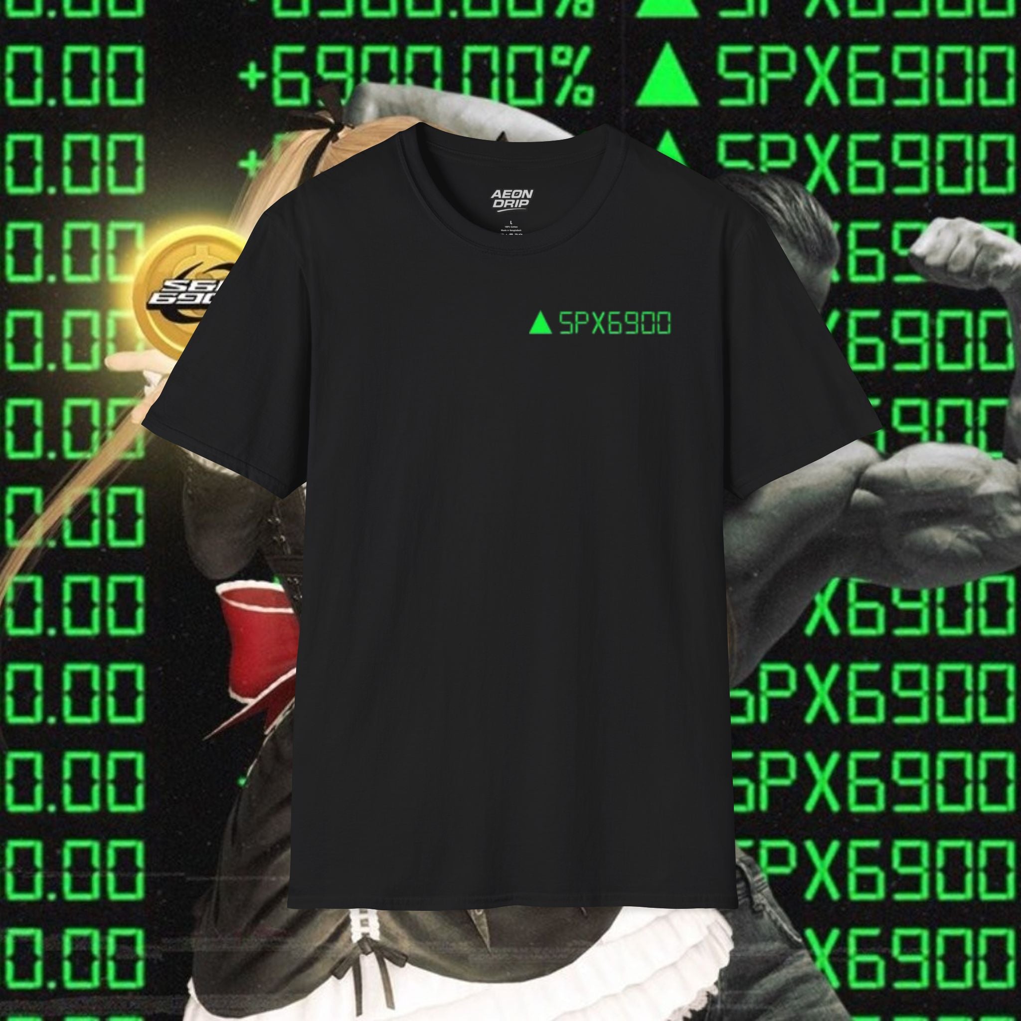 SPX6900 To The Moon Tee - Green Candle Edition