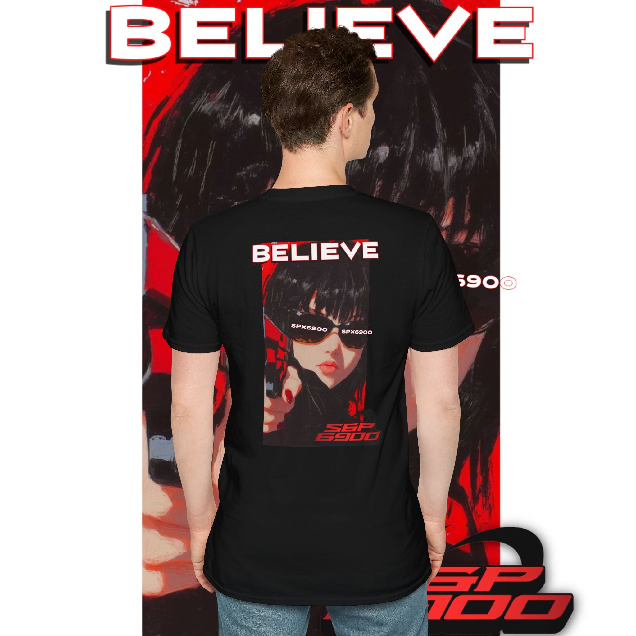 "Believe" SPX Vision Tee - Red Aesthetic Edition