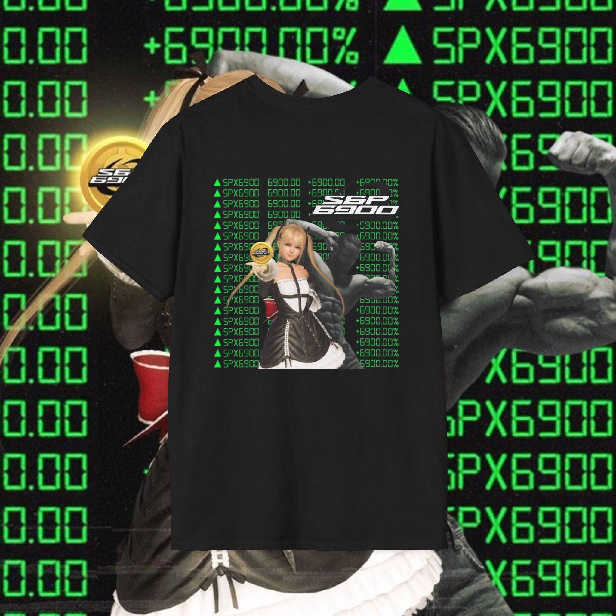 SPX6900 To The Moon Tee - Green Candle Edition