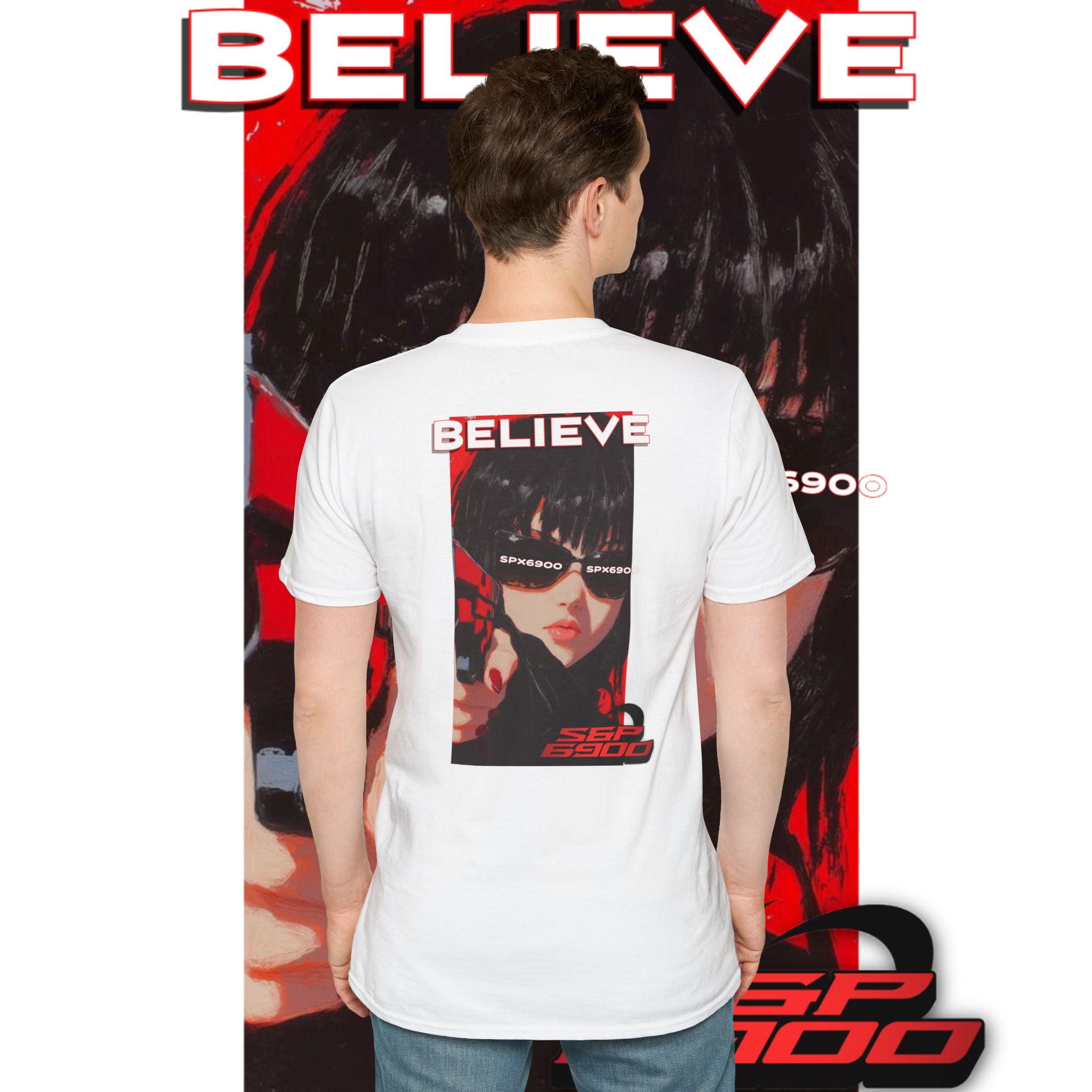 "Believe" SPX Vision Tee - Red Aesthetic Edition